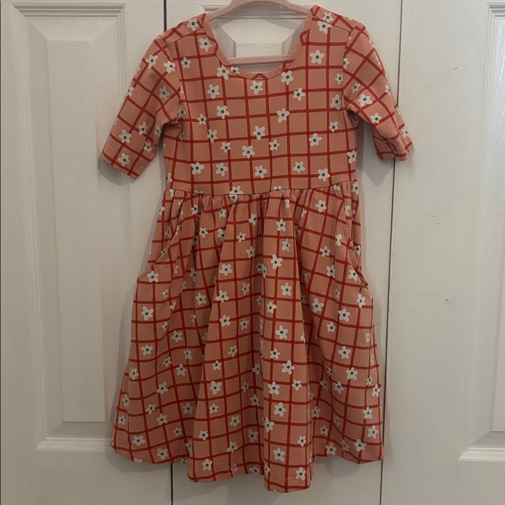 Hanna Andersson Peach Floral Dress